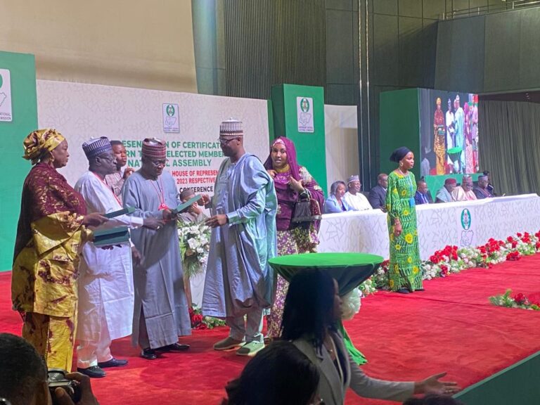 INEC Presents Certificates Of Return To House Of Reps Members-Elect [Photos]