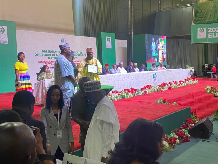 INEC Presents Certificates Of Return To House Of Reps Members-Elect [Photos]