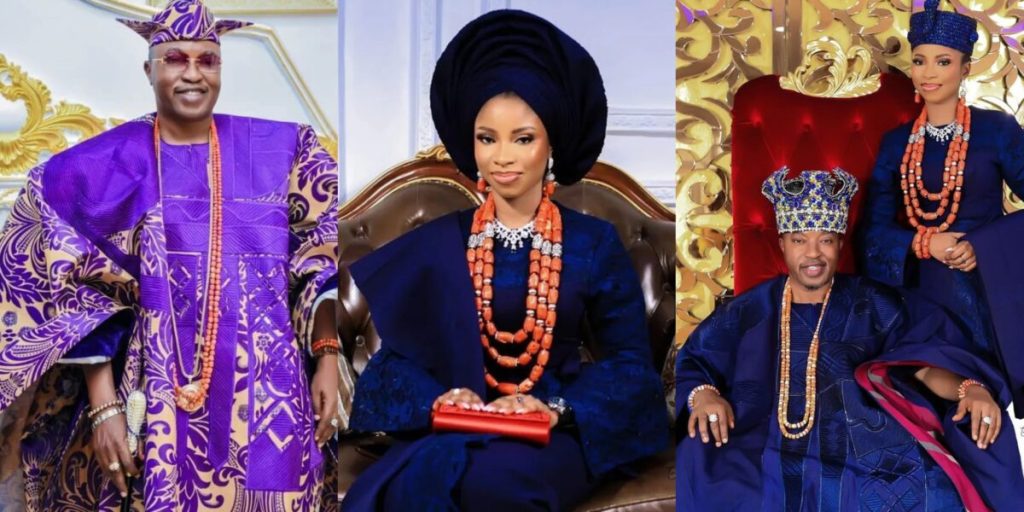 "I'm Blessed" - Oluwo Of Iwo Says As He Welcomes First Child With His Wife, Queen Firdaus