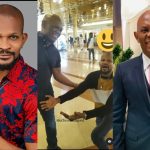 Actor Uche Maduagwu Falls To His Knees As He Meets Billionaire Tony Elumelu [Video]