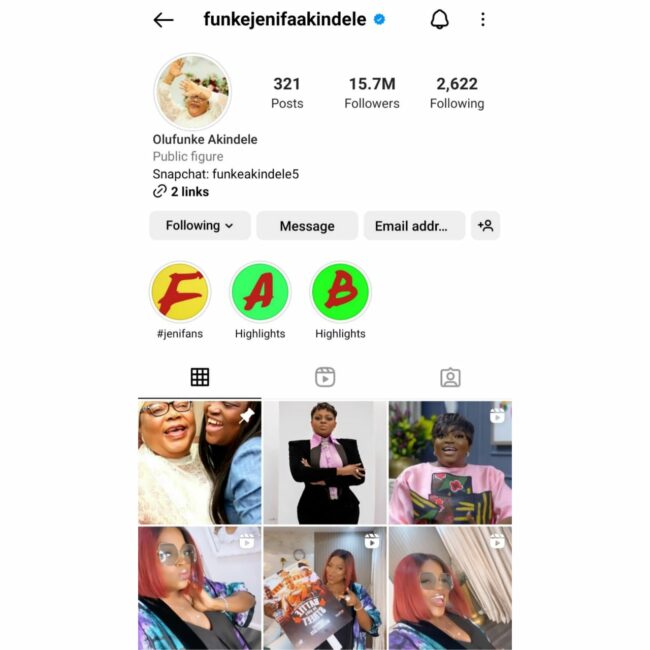 Funke Akindele Deletes PDP’s Political Posts From Her Instagram Page After Election Loss 2 Funke Akindele Deletes PDP’s Political Posts From Her Instagram Page After Election Loss