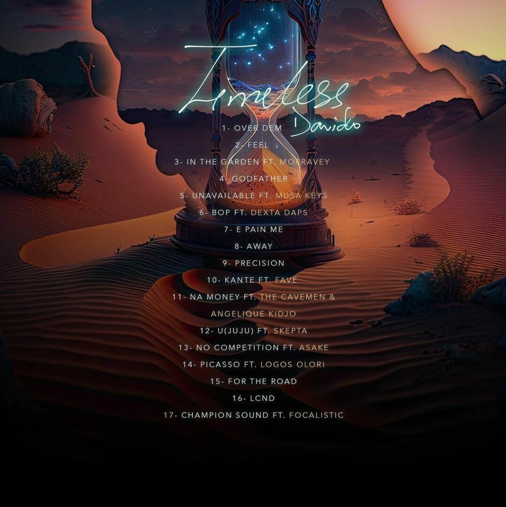 Davido Unveils Tracklist For His Fourth Studio Album "Timeless"