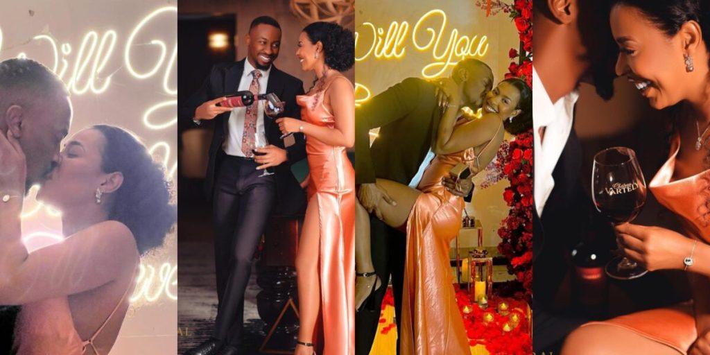 Former BBNaija Housemates, Saga And Nini Are Engaged [Video]