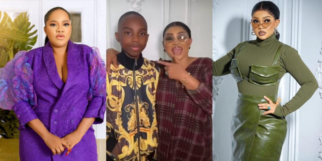 “Stop Embarrassing Him” - Toyin Abraham Warns Mercy Aigbe Over Her Son [Video]