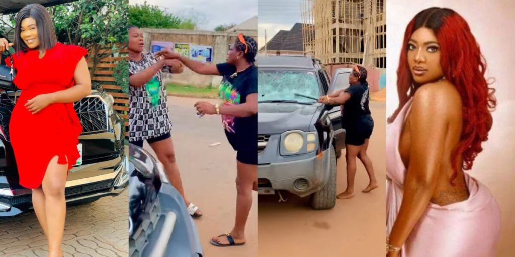 Ruby Ojiakor Begs For Forgiveness After Sarraphina Amaechi Smashed Her Car [Video]
