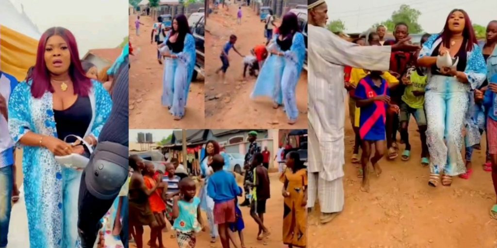 Actress Ruby Ojiakor Attacked For Throwing Money At Kids While Gracing An Event [Video]