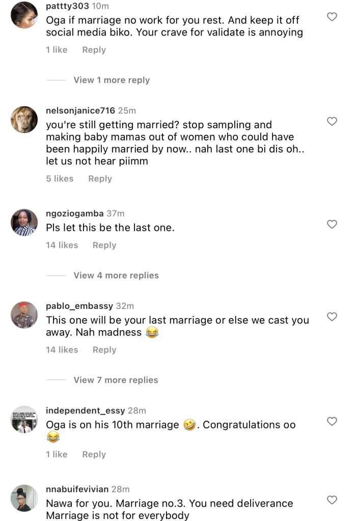"We Did It Some Months Ago" – Tchidi Chikere Announces He's Married For The Third Time