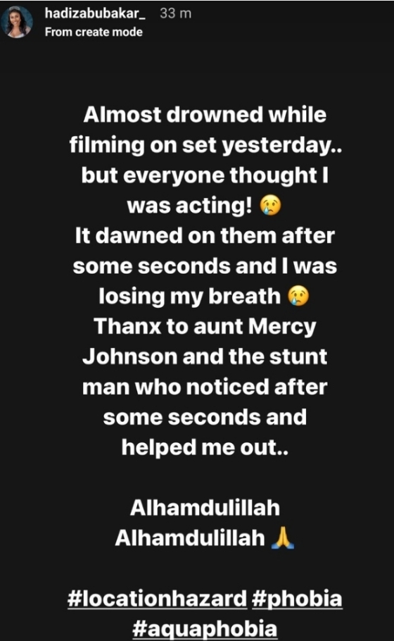Mercy Johnson Saves Hadiza Abubakar From Drowning While Filming On Movie Set 2 Mercy Johnson Saves Hadiza Abubakar From Drowning While Filming On Movie Set