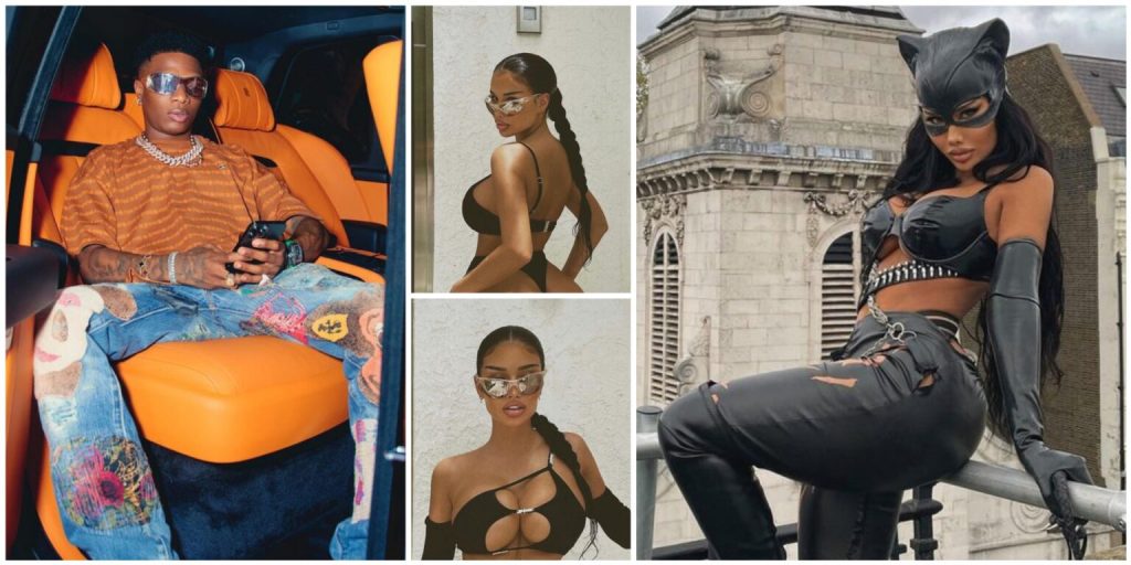 Reactions As Curvy Model, Adele Grisoni Becomes The Only User Wizkid Follows On IG [Photos]