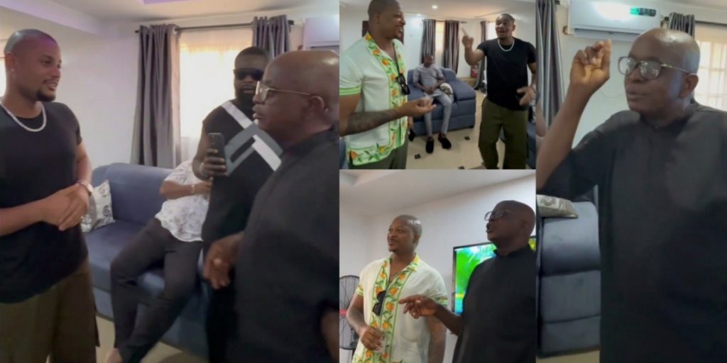 Alexx Ekubo, Yomi Casual Visits IK Ogbonna’s Father To Verify His Son’s Real Age [Video]