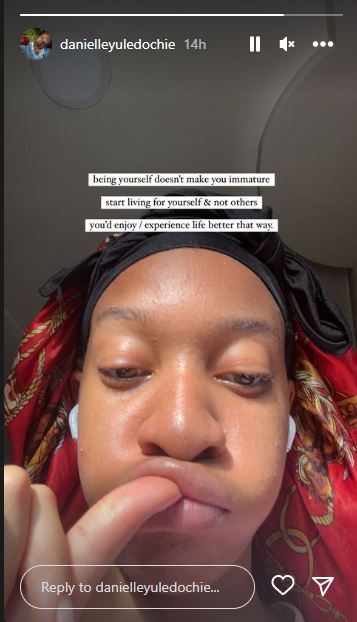 "Being Yourself Doesn’t Make You Immature” – Yul Edochie’s Daughter, Danielle