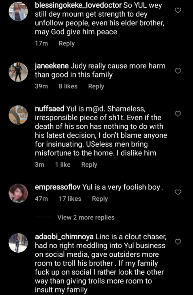 Trouble Looms As Linc And Yul Edochie Unfollow Each Other On Instagram 6 Trouble Looms As Linc And Yul Edochie Unfollow Each Other On Instagram