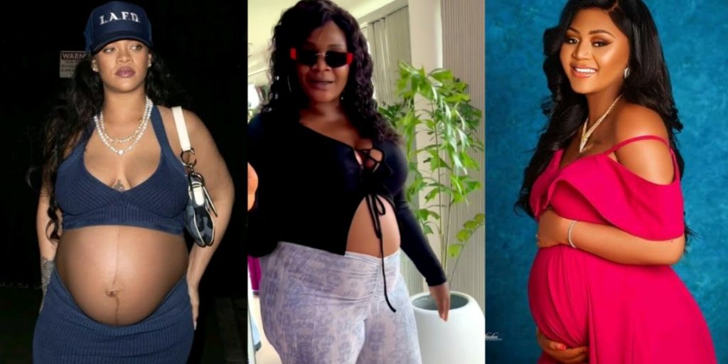 Uche Ogbodo Flaunts Baby Bump, Replies Trolls Comparing Her To Rihanna, Regina Daniels 1 Uche Ogbodo Flaunts Baby Bump, Replies Trolls Comparing Her To Rihanna, Regina Daniels