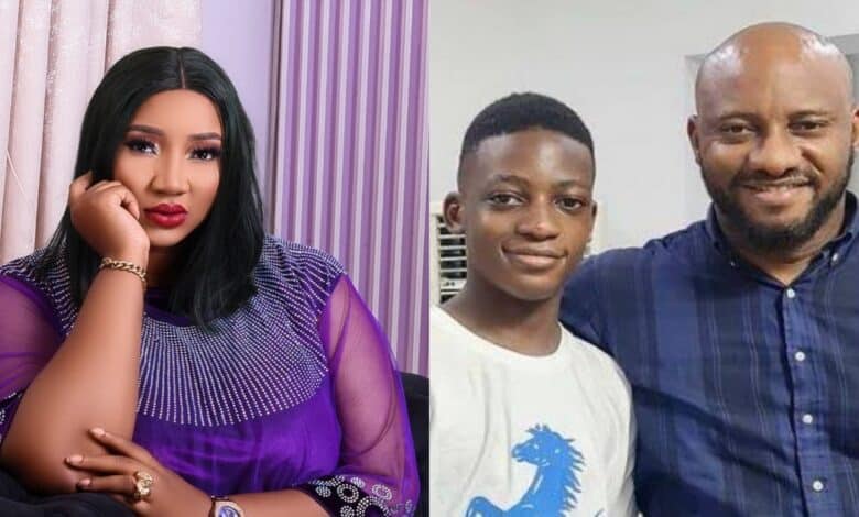 Judy Austin Attacked For Consoling Husband, Yul Edochie Over His First Son's Death