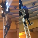 Portable Climbs Ladder While Performing At KS1 Malaika’s 50th Birthday Party [Video]