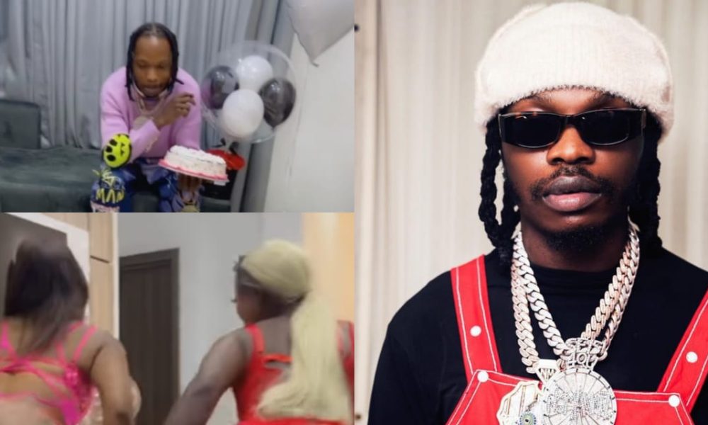 Outrage As Endowed Ladies 'Dances Dirty' For Naira Marley On His Birthday [Video]