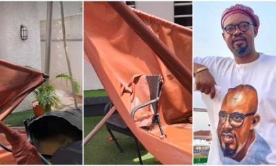 Actor Charles Inojie Narrowly Escapes Death As Water Tank Collapses On His Seat [Video]