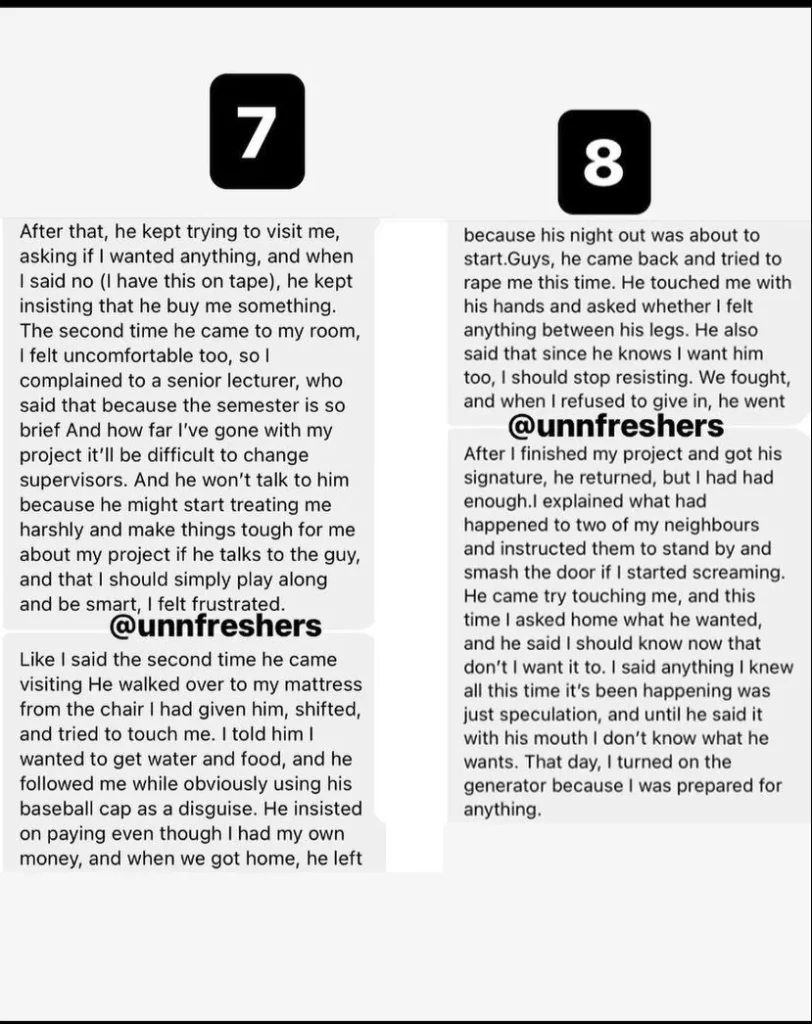 UNN Lecturer Mr Obiora exposed as a sexual predator after abusing female student (Video + Photos) 6