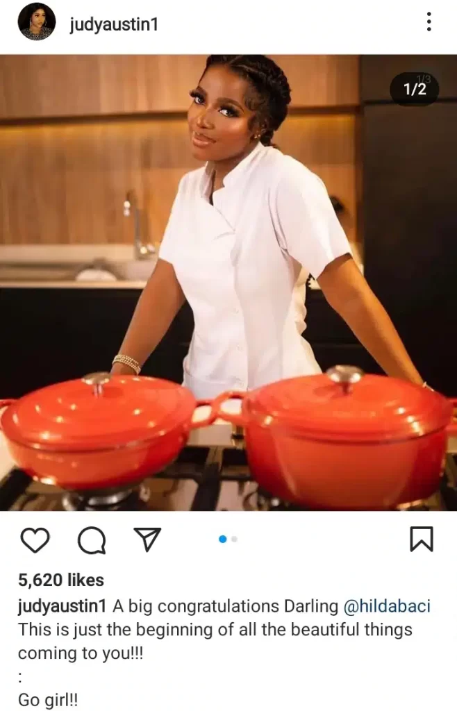 "Between A Record Breaker And Homewrecker” – Judy Austin Dragged Over Her Message To Hilda Baci