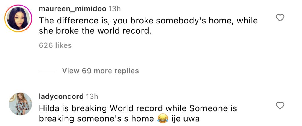 "Between A Record Breaker And Homewrecker” – Judy Austin Dragged Over Her Message To Hilda Baci