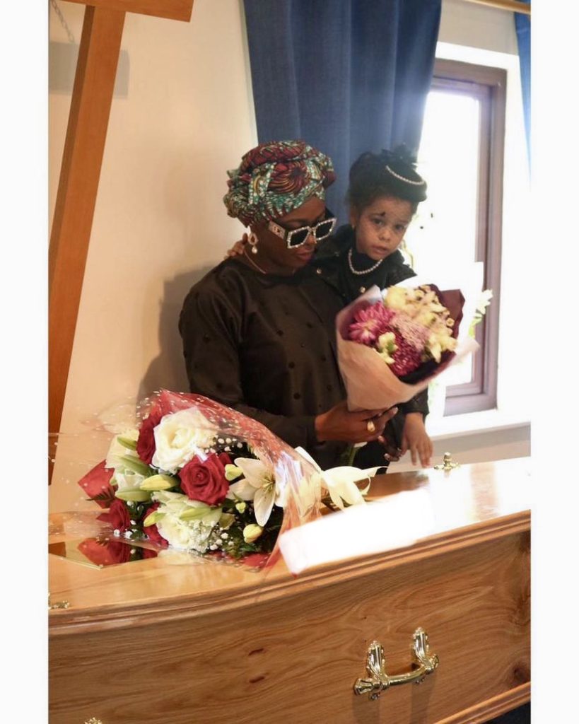 BBNaija Star, Ka3na Jones Loses Her Husband, Weeps At His Funeral in London [Photos]