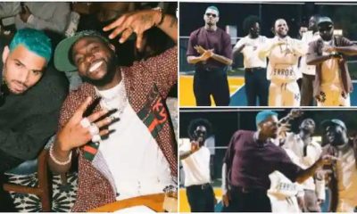 Davido Introduces Poco Lee To Chris Brown As They Jump On 'Unavailable' Challenge [Video]