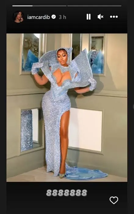 Cardi B Reacts To Mercy Eke's AMVCA Outfit 1