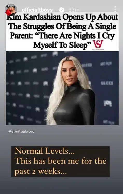 BBNaija Star, Tboss Idowu Says She's Struggling To Be A Single Parent 2 BBNaija Star, Tboss Idowu Says She's Struggling To Be A Single Parent