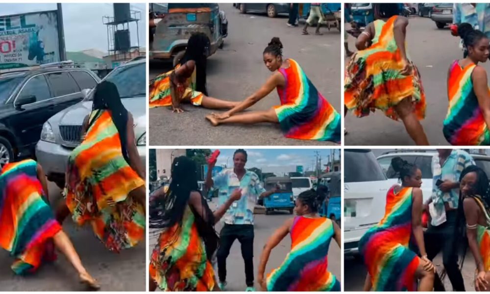 Nigerians Reacts As Janemena And Korra Obidi Twerks On Busy Road [Video]