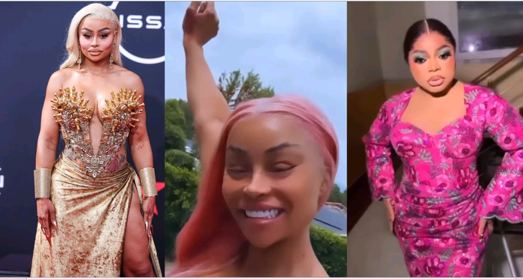 Nigerians Reacts As Blac Chyna Unveils Bobrisky As Ambassador For Her Hairline [Video]
