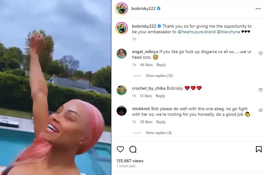 Nigerians Reacts As Blac Chyna Unveils Bobrisky As Ambassador For Her Hairline [Video]