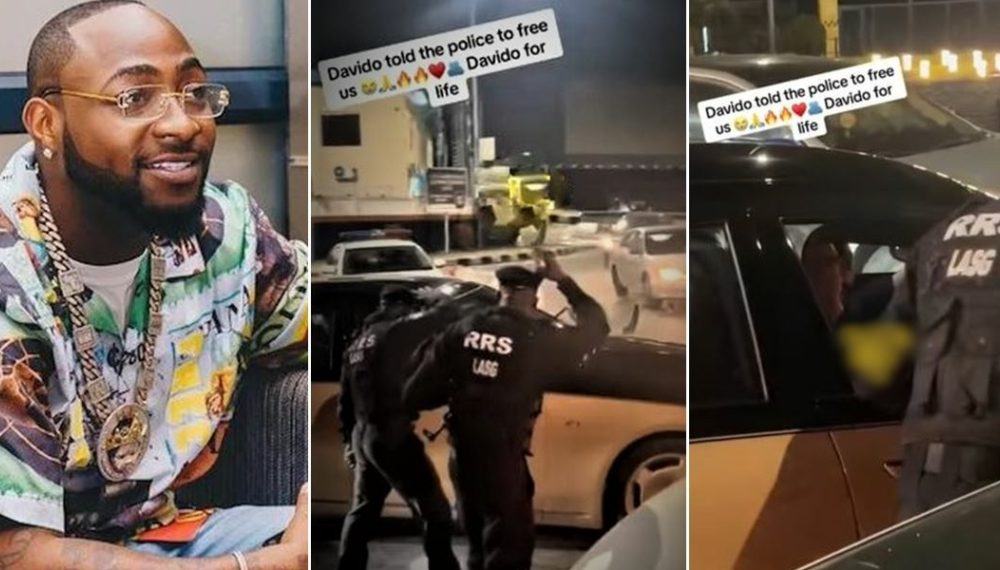 Davido Orders Police Officers To Release Youths Held On Lagos Traffic [Video]