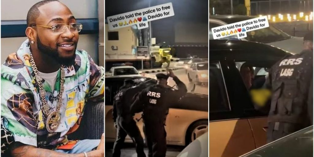 Davido Orders Police Officers To Release Youths Held On Lagos Traffic [Video]
