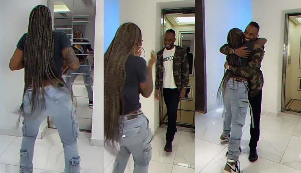 Singer 9ice Walks Into Tiwa Savage Dancing To His Song, Hugs Her Tightly [Video]