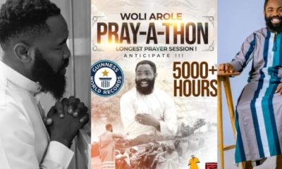 Woli Arole Announces Plans To Pray For 5000 Hours To Break Guinness World Record