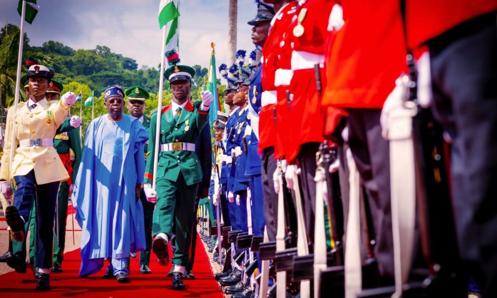Tinubu Inspects Guard Of Honour [PHOTOS]