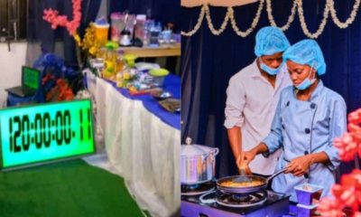 Chef Dammy Breaks Hilda Baci's Record, Reaches 120 Hours In Her Cook-A-Thon