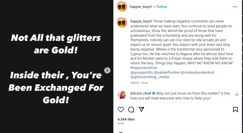 "You Can't Use Our Stars To Ride Private Jet And Expect Us To Remain Quiet" - Happie Boys Tells Apostle Chibuzor 2 "You Can't Use Our Stars To Ride Private Jet And Expect Us To Remain Quiet" - Happie Boys Tells Apostle Chibuzor