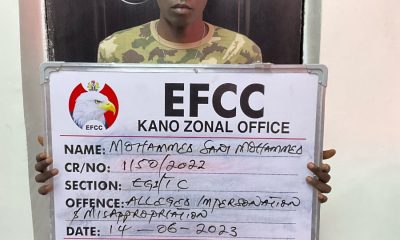 Man Who Impersonated EFCC, Military Personnel And Obtained N4m From Victims Arrested 23