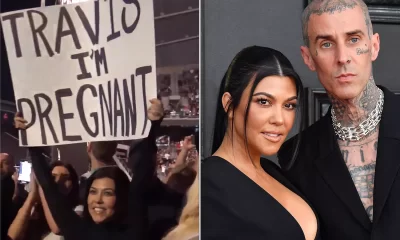 Kourtney Kardashian Suprises Husband Travis Barker With Pregnancy Announcement During His Concert [Video]