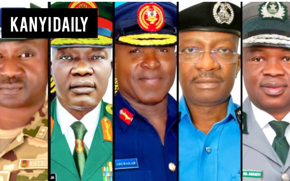 New Service Chiefs appointed by Tinubu