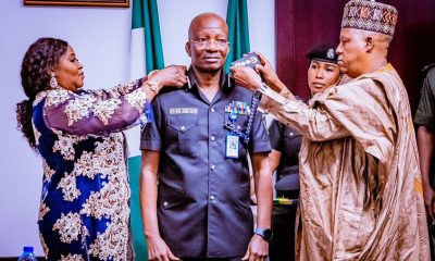 VP Kashim Shettima Decorates New Acting IGP, Kayode Egbetokun [Photos]