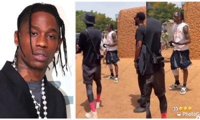Nigerian Reacts As US Rapper, Travis Scott Is Spotted Shooting Music Video In Kano [Watch]