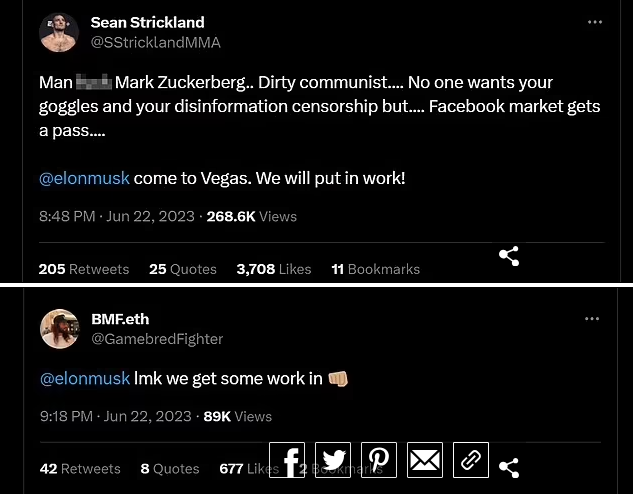 MMA Stars Offers To Train Elon Musk Ahead Of His Mega-Fight With Mark Zuckerberg