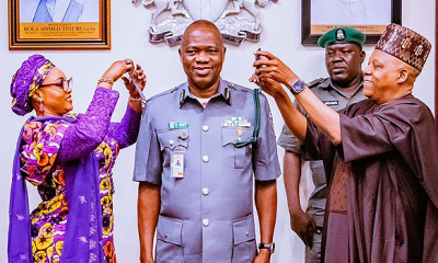VP Kashim Shettima Decorates New Customs Boss, Adewale Adeniyi [Photos]