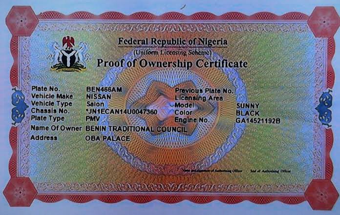 Tinubu Imposes N1,000 Annual Fee On Motorists For Proof Of Ownership Certificate 2 Tinubu Imposes N1,000 Annual Fee On Motorists For Proof Of Ownership Certificate