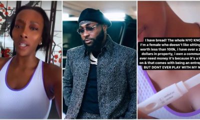 Watch The Moment Davido's New Baby Mama, Anita Brown Did A Live Pregnancy Test [Video]