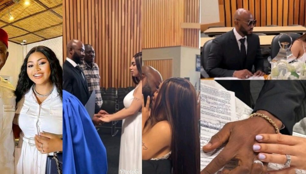 Ned Nwoko, Regina Daniels Absent As Daughter, Julia Nwoko Weds Baby Daddy In Canada [Video]