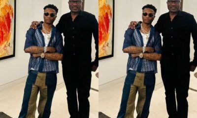 Billionaire Femi Otedola Hang Out With Wizkid At His London Home