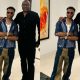 Billionaire Femi Otedola Hang Out With Wizkid At His London Home